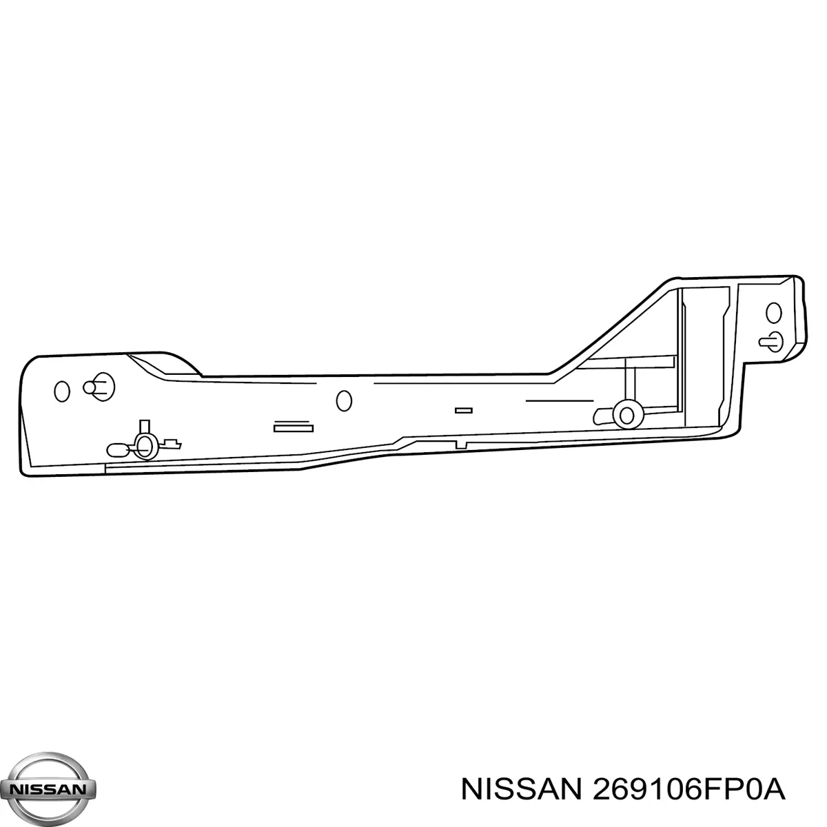 269106FP0A Nissan/Infiniti Кронштейн кріплення протитуманной фари, правої