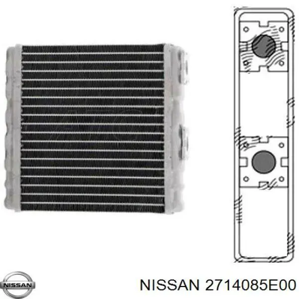 2714085E00 Nissan радіатор пічки (обігрівача)