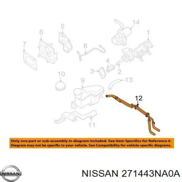  Nissan/Infiniti 271443NA0A ціна, від 15.07 USD