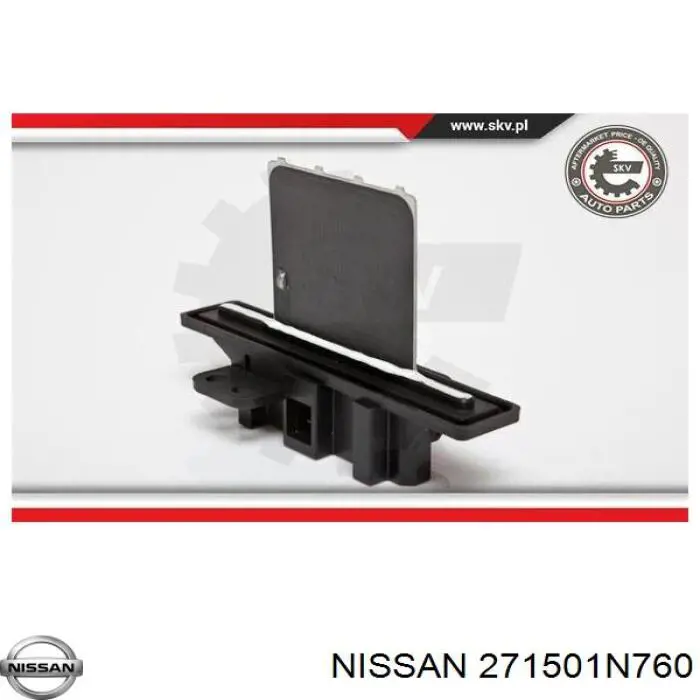 Резистор обігрівача Nissan/Infiniti 271501N760 ціна, від 15.12 USD
