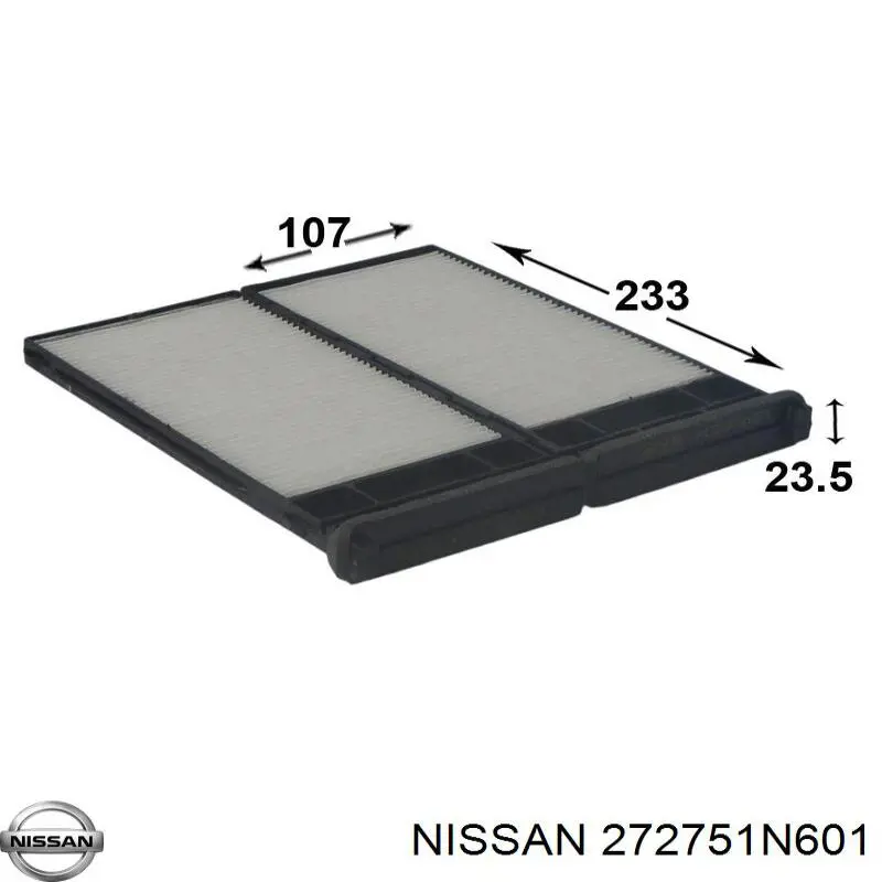 272751N601 Nissan фільтр салону
