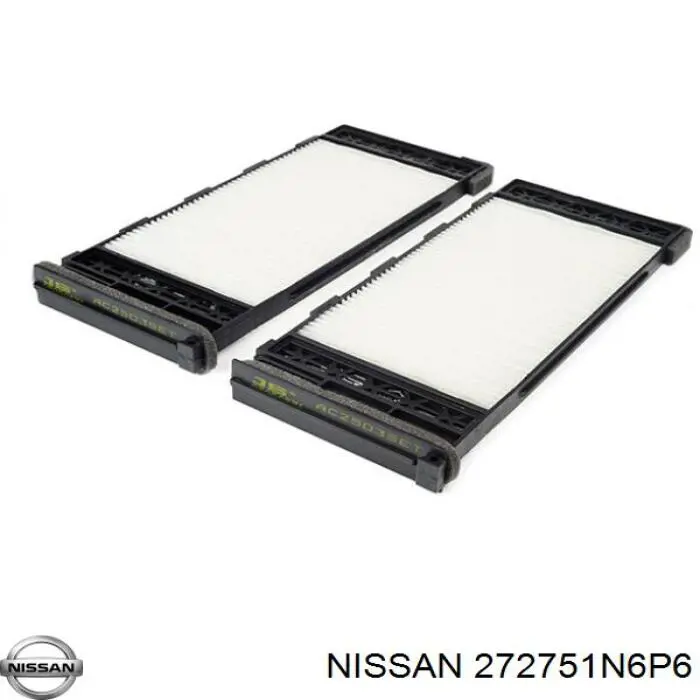 Купити 272751N6P6 Nissan/Infiniti Фільтр салону вугільний