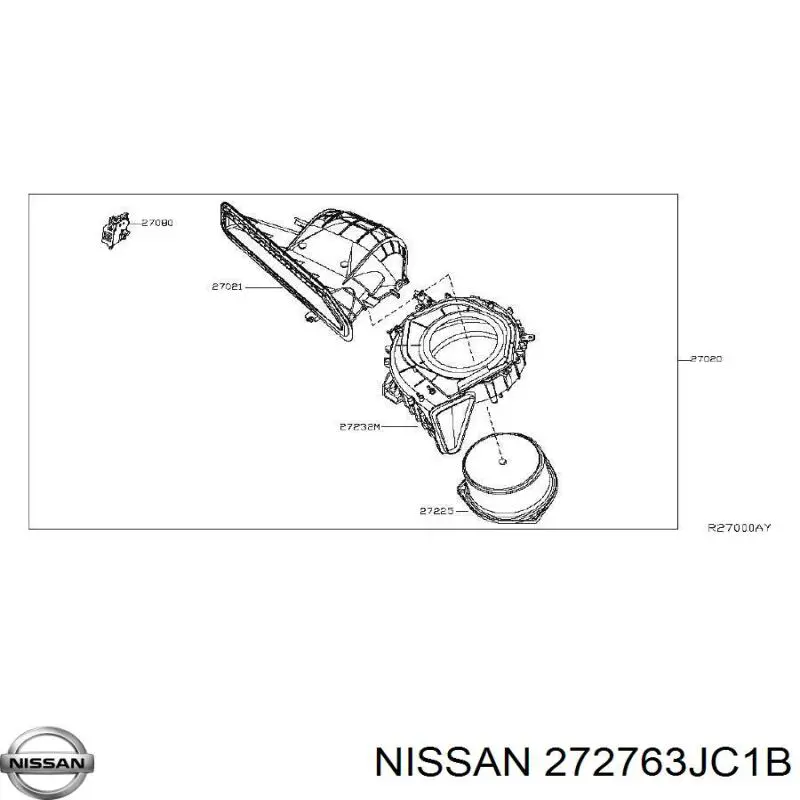 272763JC1B Nissan/Infiniti Внутрішньосалонний фільтр