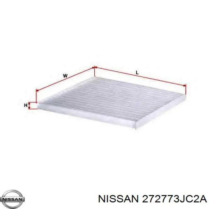 Фільтр салону 272773JC2A Nissan