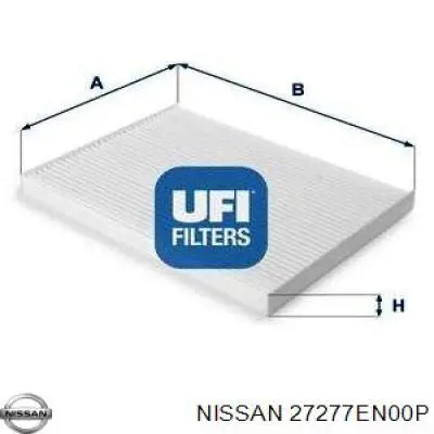 Фільтр салону 27277EN00P Nissan/Infiniti