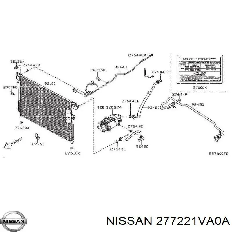 Купити 277221VA0A Nissan/Infiniti Датчик температури навколишнього середовища