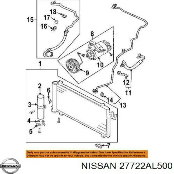 Купити 27722AL500 Nissan/Infiniti Датчик температури навколишнього середовища