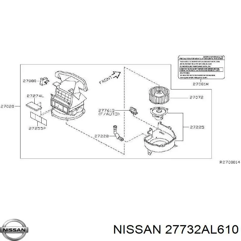  27732AL610 Nissan