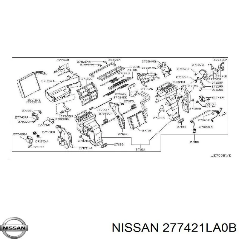  Nissan/Infiniti 277421LA0B ціна, від 44.48 USD