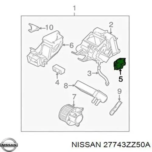  27743ZZ50A Nissan