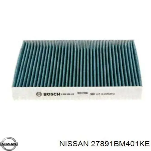 Фільтр повітряний обігрівача Nissan/Infiniti 27891BM401KE ціна, від 5.21 USD
