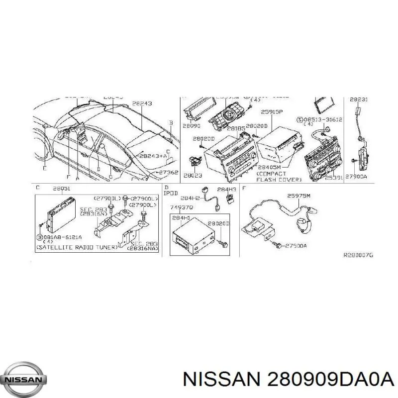 280909DA0A Nissan/Infiniti 