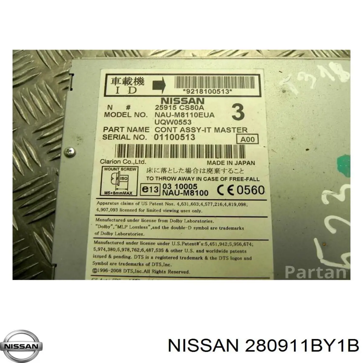 280911BY1B Nissan/Infiniti Дисплей бортового комп'ютера