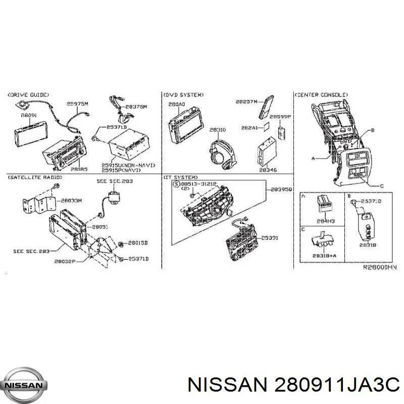 Купити 280911JA0D Nissan/Infiniti Дисплей багатофункціональний