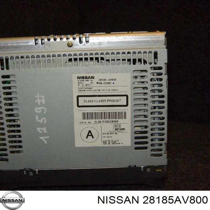 Магнітола (радіо AM/FM) Nissan/Infiniti 28185AV800 ціна, від 21.16 USD