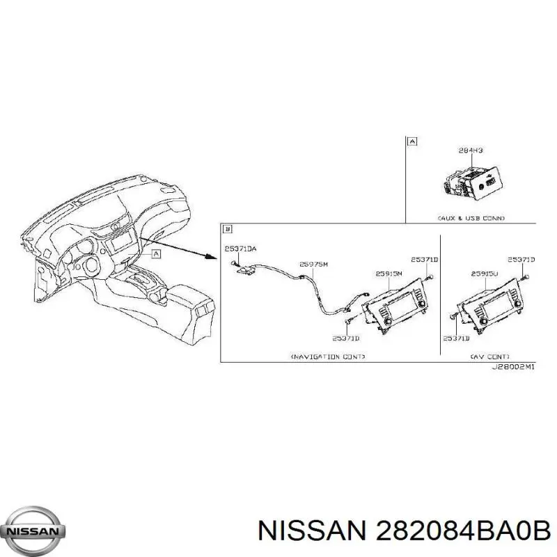 Антена Nissan/Infiniti 282084BA0B ціна, від 5.19 USD