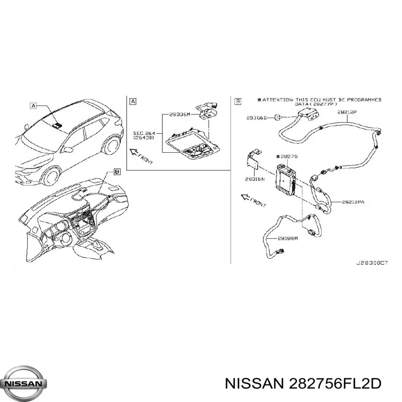  Nissan/Infiniti 282756FL2D ціна, від 41.67 USD