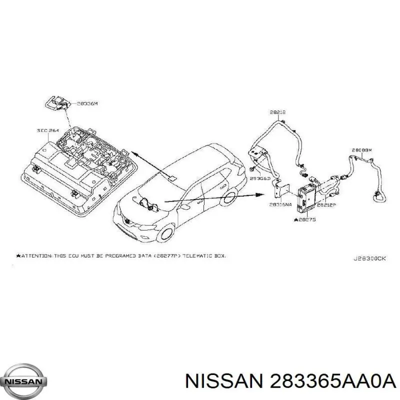  283365AA0A Nissan