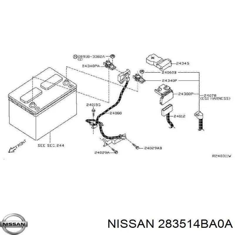  Nissan/Infiniti 283514BA0A ціна, від 5.41 USD