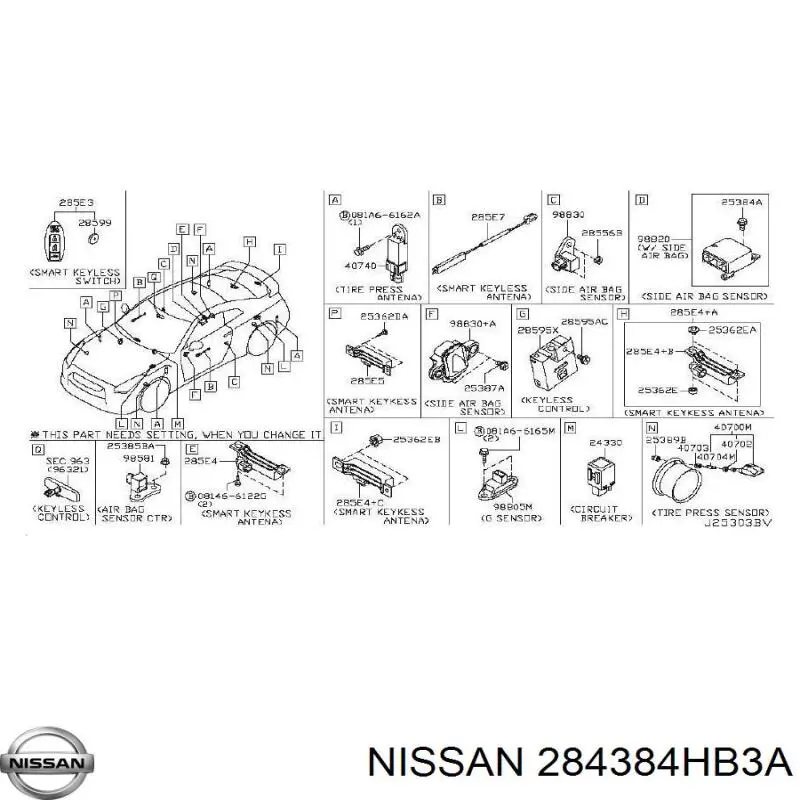 Датчик сигналізації парковки (парктронік), передній/задній, центральний на Nissan GT-R 