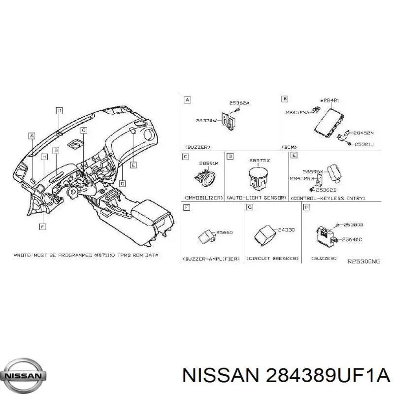 Купити 284389UF1A Nissan/Infiniti 