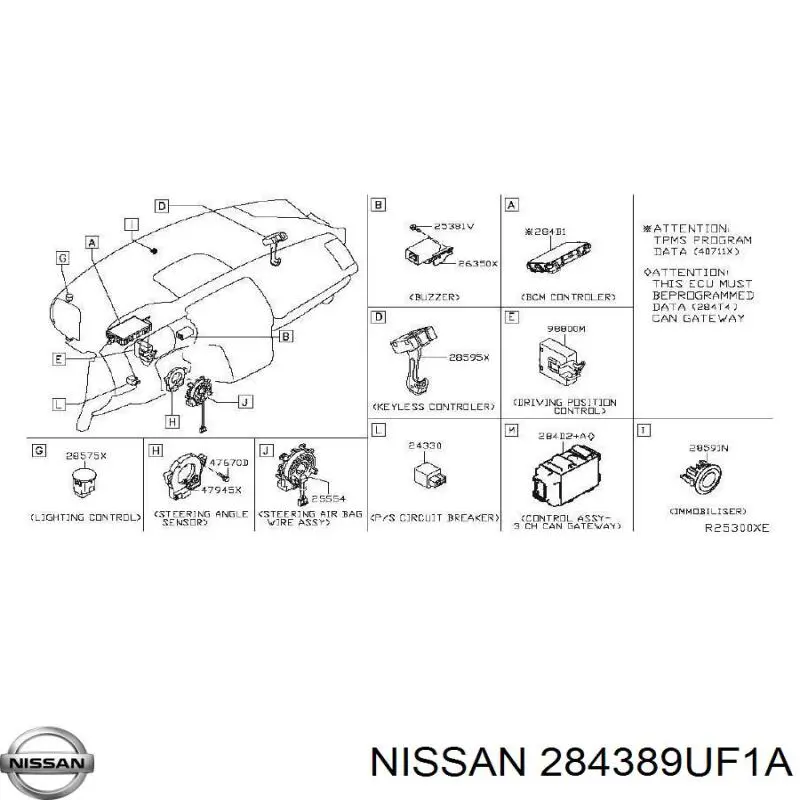  Nissan/Infiniti 284389UF1A ціна, від 26.13 USD