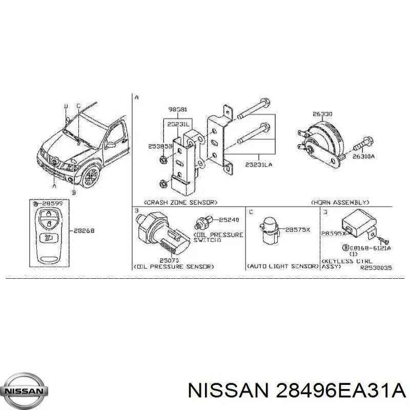  28496EA310 Nissan