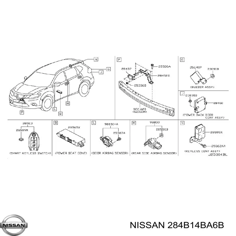 284B14BA6B Nissan/Infiniti Блок комфорту