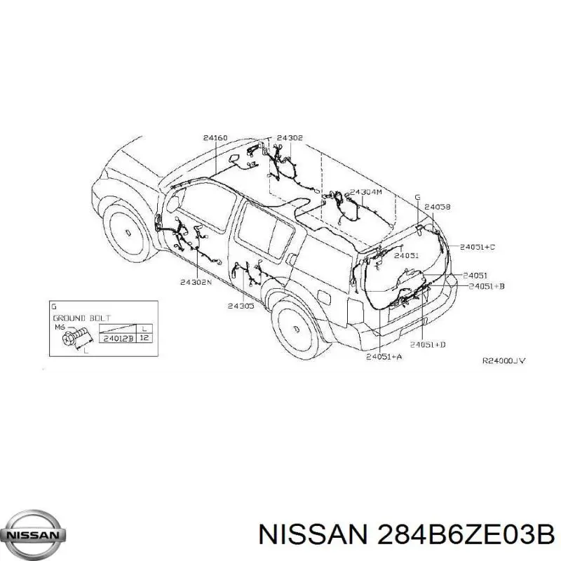  284B6ZE03B Nissan