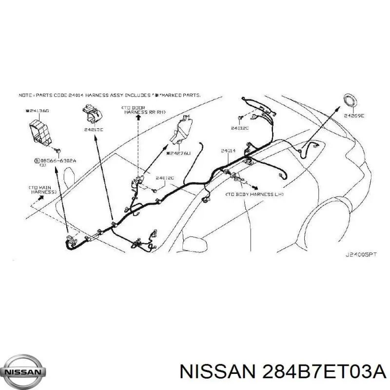  284B7ET03A Nissan