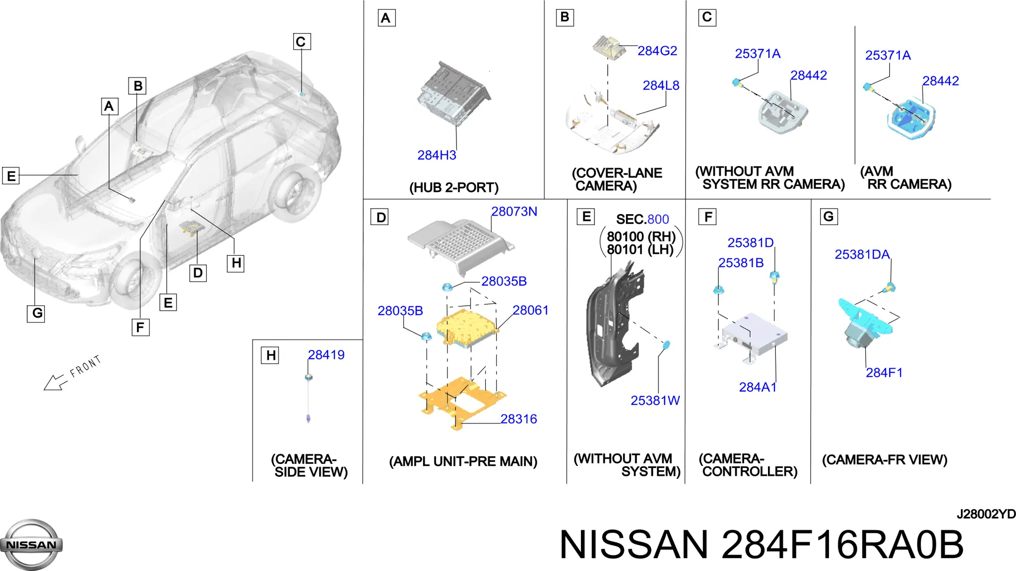 284F16RA0B Nissan/Infiniti Камера заднього виду