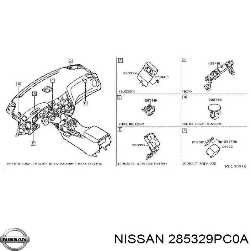 285329PC0A Nissan/Infiniti Модуль (блок ЕБУ) управління парктроніком