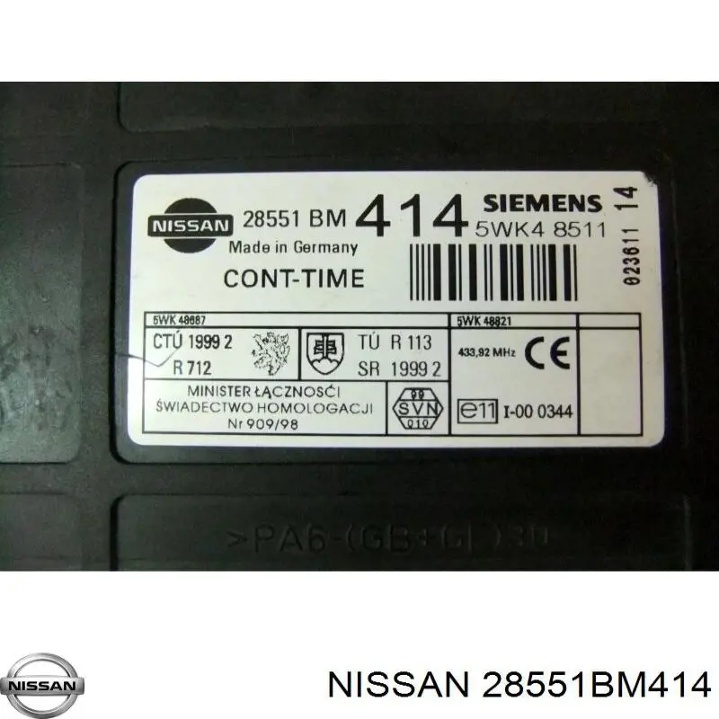 28551BM414 Nissan/Infiniti 