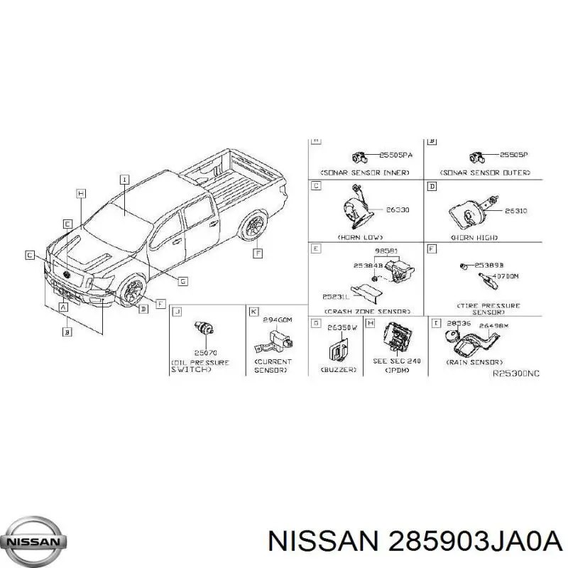 Антена/кільце имобілайзера Nissan/Infiniti 360324BA2A ціна, від 7.92 USD