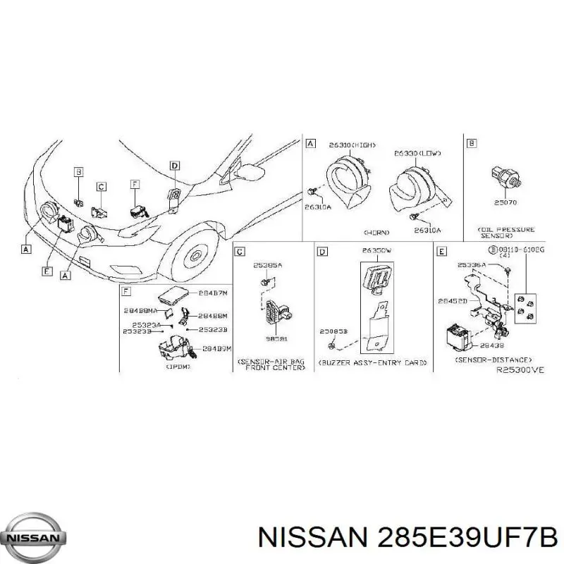 285E39UF7B Nissan/Infiniti 