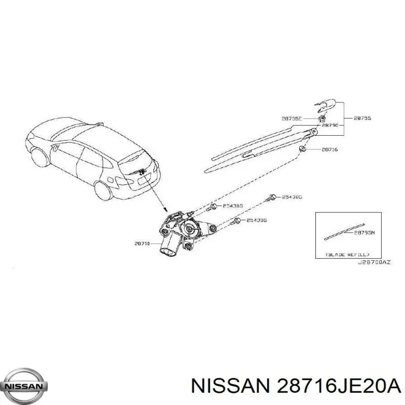  28716JE20A Nissan