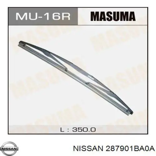 Щітка склоочисника заднього скла Nissan/Infiniti 287901BA0A ціна, від 8.42 USD