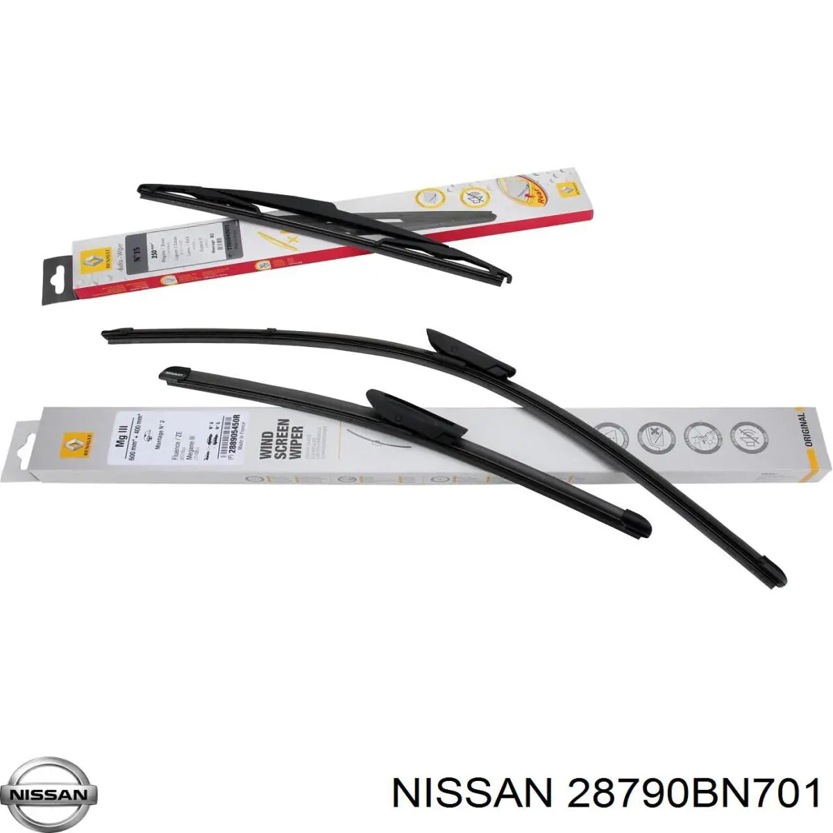 Щітка склоочисника заднього скла Nissan/Infiniti 28790BN701 ціна, від 6.17 USD