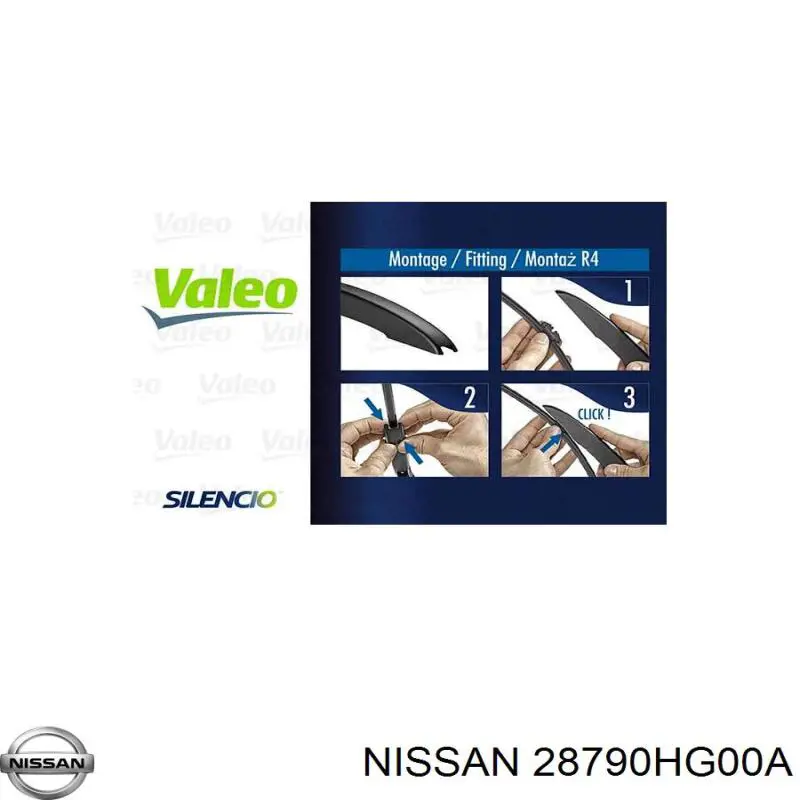 Задня щітка 28790HG00A Nissan/Infiniti