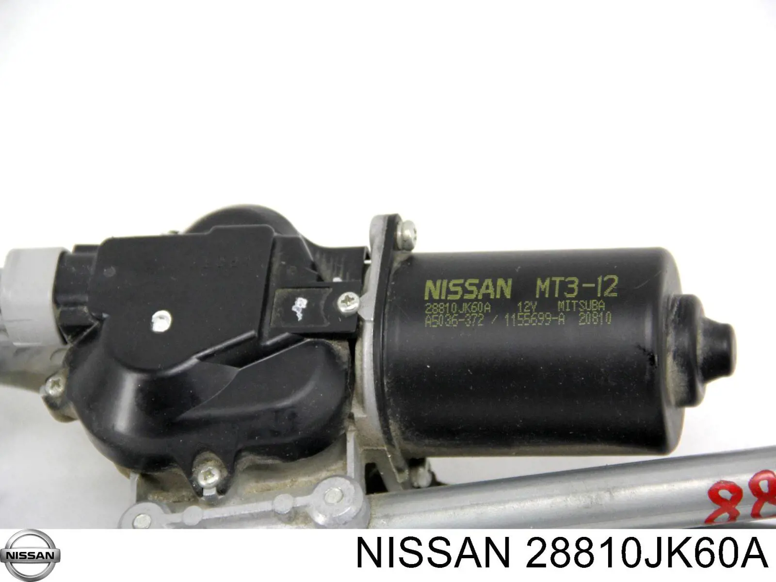 28810JK60A Nissan/Infiniti Мотор стеклоочищувача