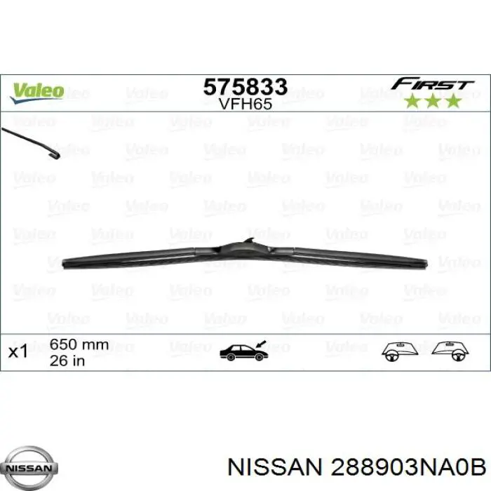  Nissan/Infiniti 288903NA0B ціна, від 25.95 USD