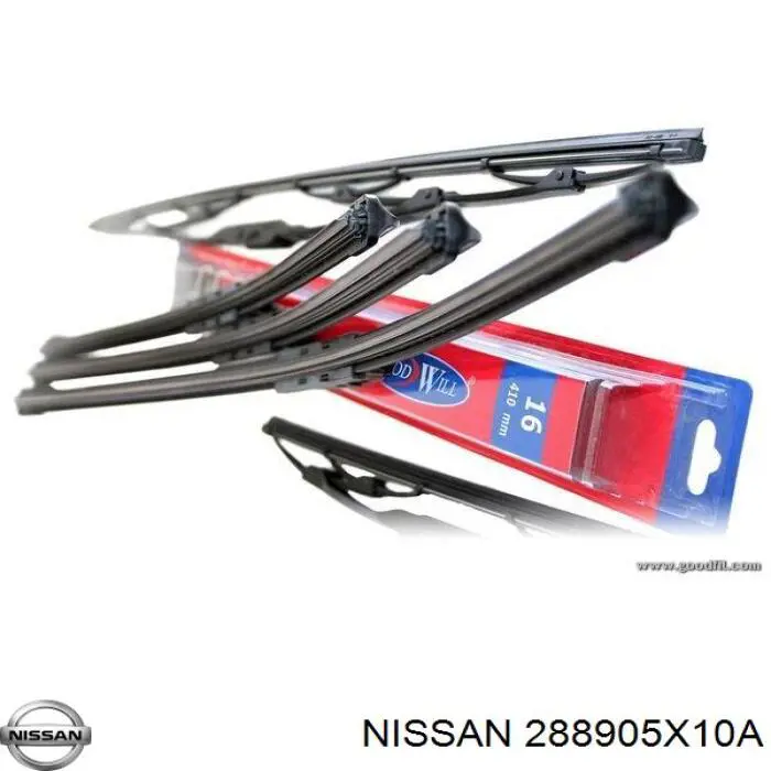 Щітка-двірник лобового скла, водійська Nissan/Infiniti 288905X10A ціна, від 17.02 USD