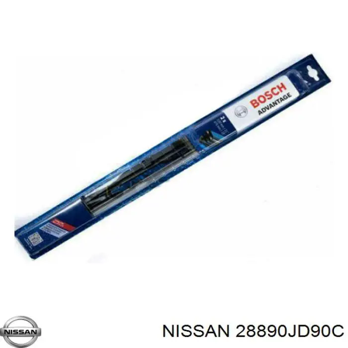 28890JD90C Nissan щітка-двірник лобового скла, пасажирська