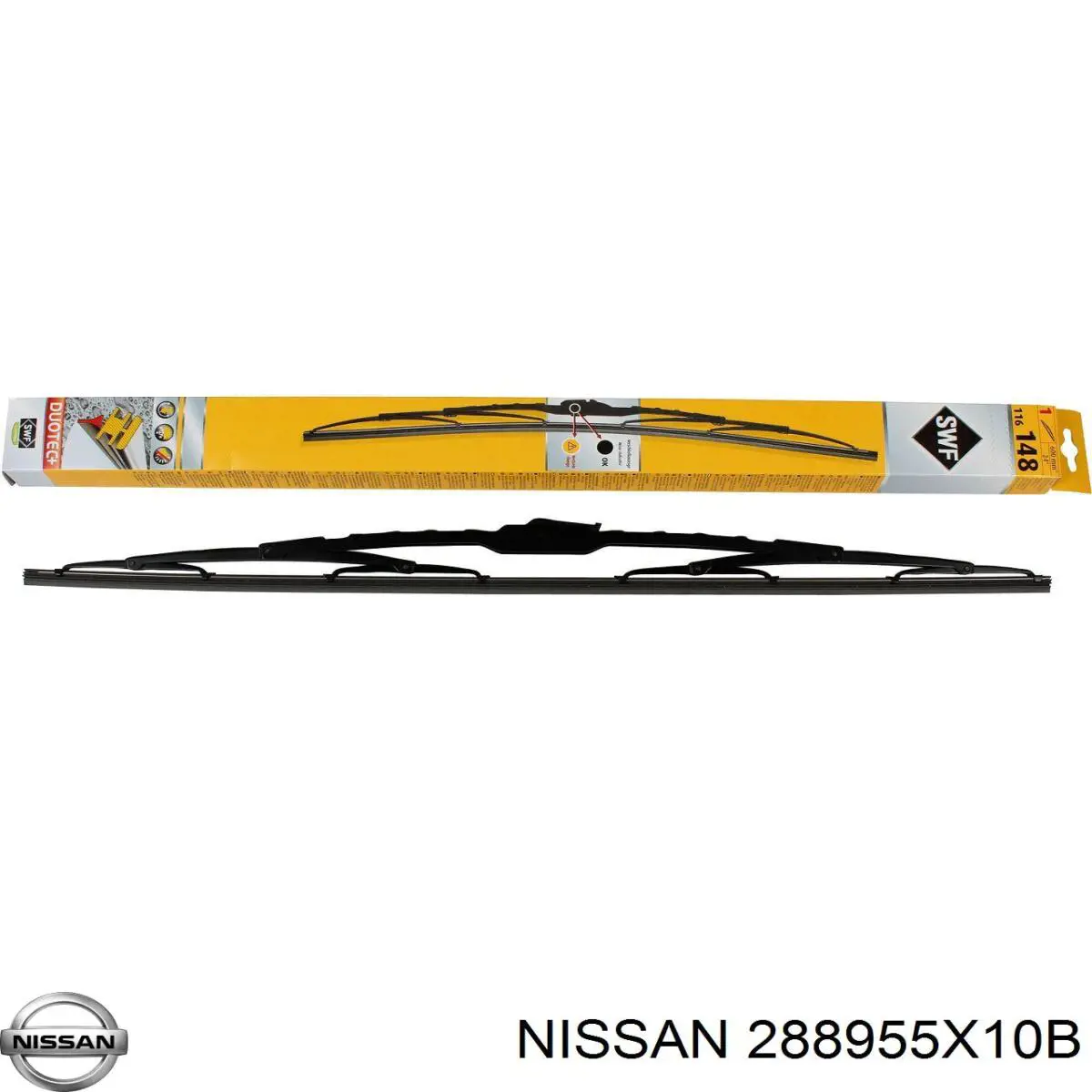 Купити 288955X10B Nissan/Infiniti Щітка-двірник лобового скла, водійська