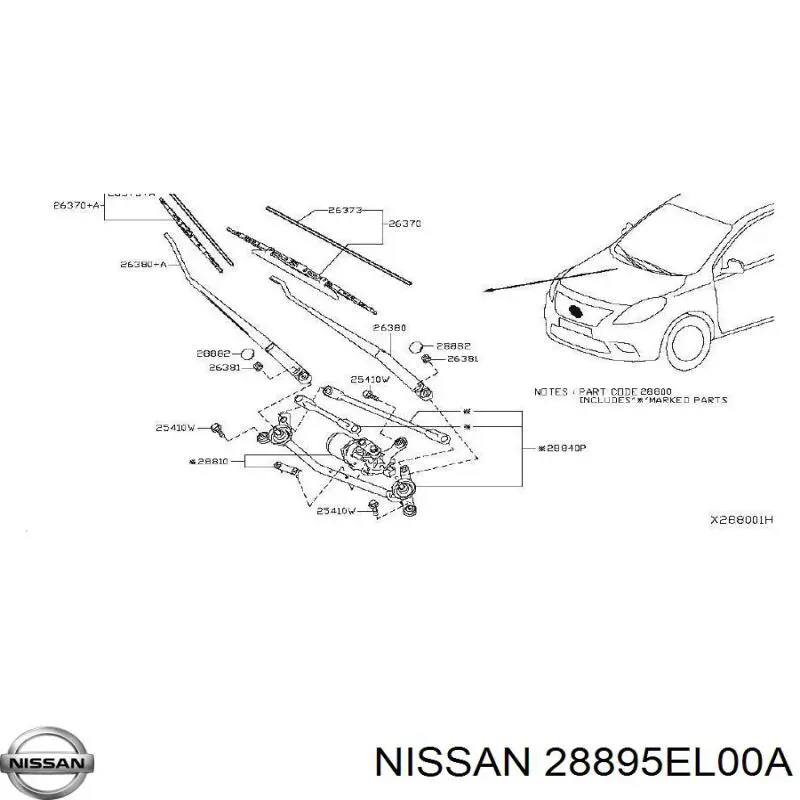  Nissan/Infiniti 28895EL00A ціна, від 24.08 USD