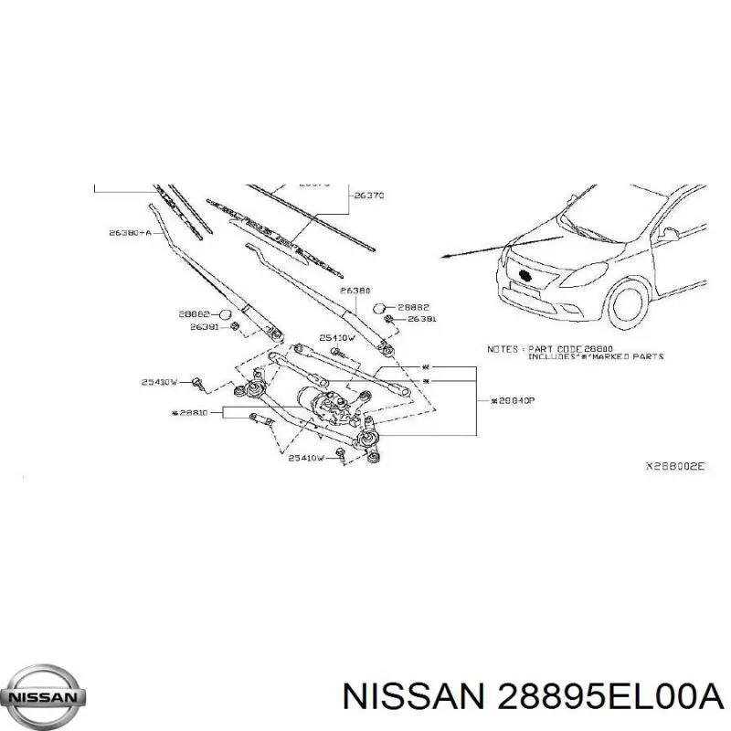 28895EL00A Nissan/Infiniti 