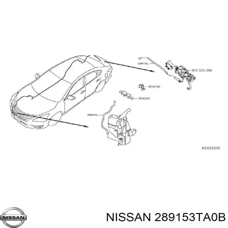  289153TA0B Nissan