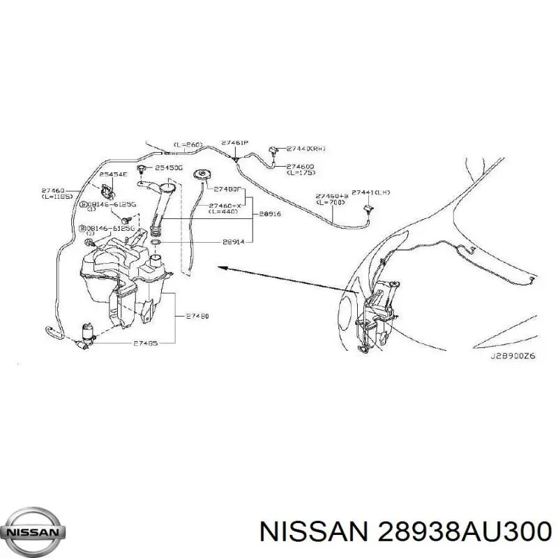  Nissan/Infiniti 28938AU300 ціна, від 5.14 USD