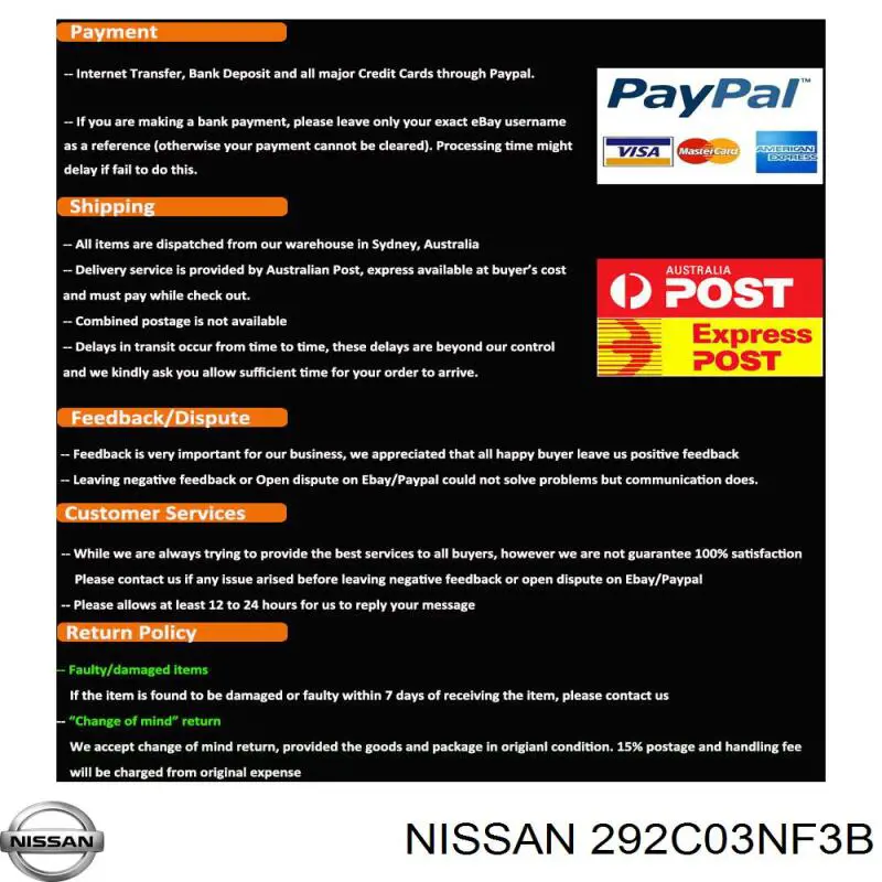 292C03NF7C Nissan/Infiniti Перетворювач постійного струму