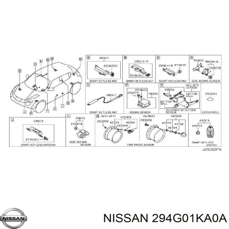  294G01KA0A Nissan